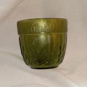 Vintage 1975 FTD Green Glass